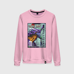 Женский свитшот Евангелион eva 01 робот