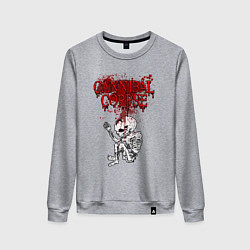 Женский свитшот Cannibal Corpse skeleton