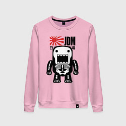 Свитшот хлопковый женский JDM Japan Monster, цвет: светло-розовый