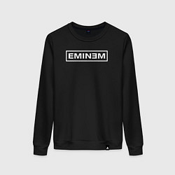 Свитшот хлопковый женский Eminem ЭМИНЕМ, цвет: черный