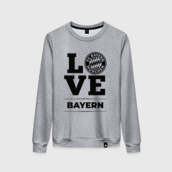 Свитшот хлопковый женский Bayern Love Классика, цвет: меланж