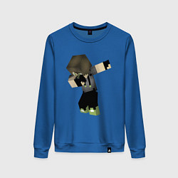 Свитшот хлопковый женский Minecraft Dab Hero, цвет: синий