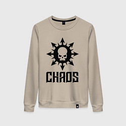 Женский свитшот Эмблема Хаоса с черепом