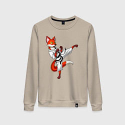 Женский свитшот Лис боец