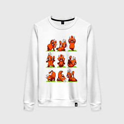 Женский свитшот Йога красной панды