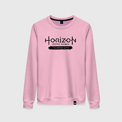 Свитшот хлопковый женский Horizon forbidden west - logo, цвет: светло-розовый