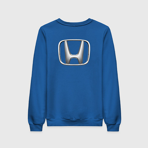 Женский свитшот HONDA ХОНДА LOGO спина / Синий – фото 2