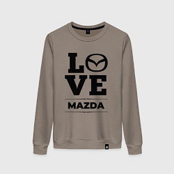 Свитшот хлопковый женский Mazda Love Classic, цвет: утренний латте