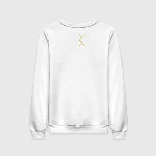 Женский свитшот Руническая вязь - Оккультизм / Белый – фото 2