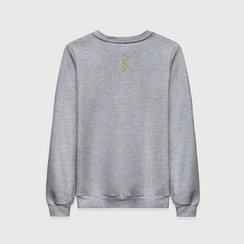 Женский свитшот Руническая вязь - Оккультизм / Меланж – фото 2