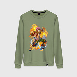 Женский свитшот Нацу Драгнил и Хеппи