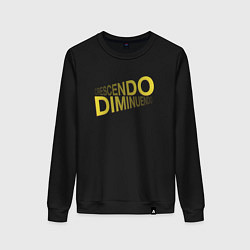 Женский свитшот Crecsendo diminuendo