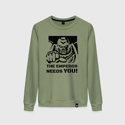 Женский свитшот Император нуждается в тебе! трафарет