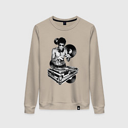 Женский свитшот Bruce Lee - Vinyl Dj