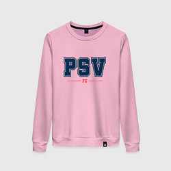 Свитшот хлопковый женский PSV FC Classic, цвет: светло-розовый