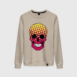 Женский свитшот Pop-art skull