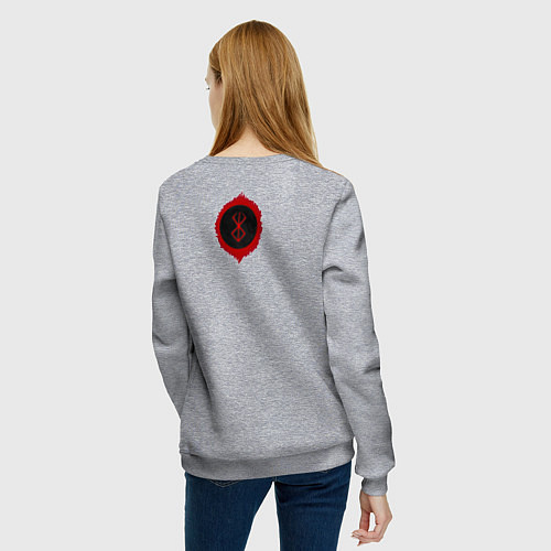 Женский свитшот Berserk the Black Swordsman / Меланж – фото 4