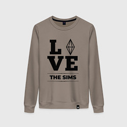 Свитшот хлопковый женский The Sims love classic, цвет: утренний латте