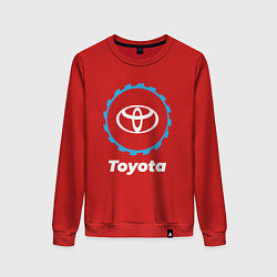 Свитшот хлопковый женский Toyota в стиле Top Gear, цвет: красный