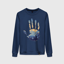Женский свитшот Отпечаток ладони Кратоса