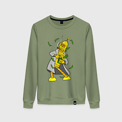 Свитшот хлопковый женский Golden Bender, цвет: авокадо