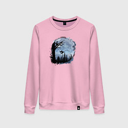 Женский свитшот Лисичка на качелях