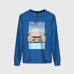 Свитшот хлопковый женский Toyota Altezza stance alternative, цвет: синий