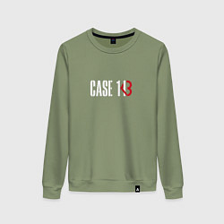 Свитшот хлопковый женский Case 143, цвет: авокадо