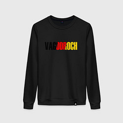 Свитшот хлопковый женский VAGODROCH, цвет: черный