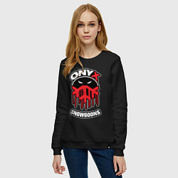 Свитшот хлопковый женский Onyx - snowgoons, цвет: черный — фото 2
