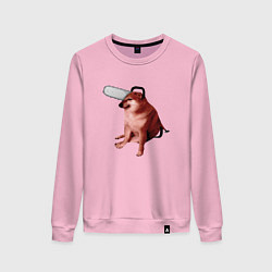 Женский свитшот Чимс - человек бензопила - Мем