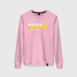 Свитшот хлопковый женский Real Madrid galacticos, цвет: светло-розовый