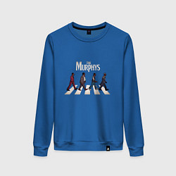 Свитшот хлопковый женский The Murphys, цвет: синий
