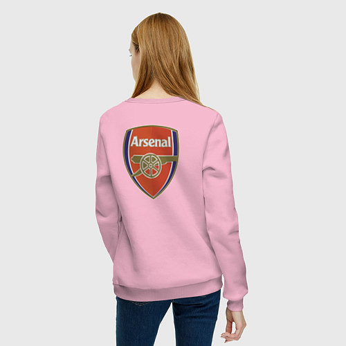 Женский свитшот Arsenal - sweeper - England - London / Светло-розовый – фото 4
