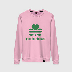 Свитшот хлопковый женский Notorious - Ireland, цвет: светло-розовый