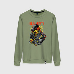 Женский свитшот Птица диджей - городские ритмы