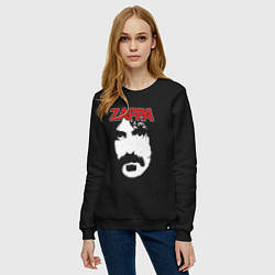 Свитшот хлопковый женский Frank Zappa, цвет: черный — фото 2