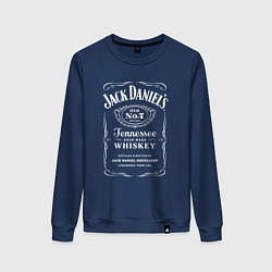 Свитшот хлопковый женский Jack Daniels, цвет: тёмно-синий