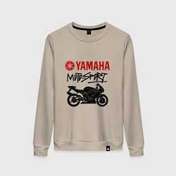 Свитшот хлопковый женский Yamaha - motorsport, цвет: миндальный