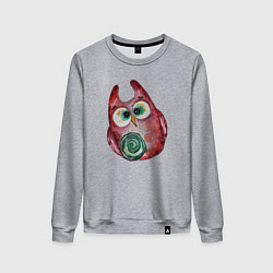 Женский свитшот Удивленная сова