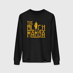 Свитшот хлопковый женский The black mamba, цвет: черный