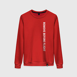 Женский свитшот Remove before flight