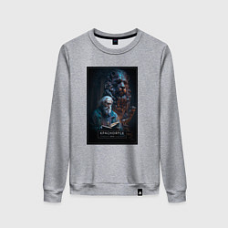 Свитшот хлопковый женский Красноярск - персонаж, цвет: меланж