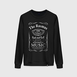 Свитшот хлопковый женский The Rasmus в стиле Jack Daniels, цвет: черный