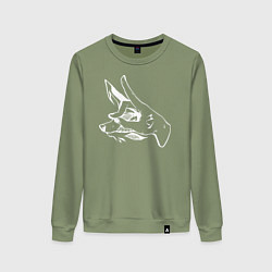 Женский свитшот Человек-бензопила демон лисы