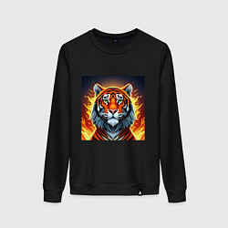 Женский свитшот Огненный тигр