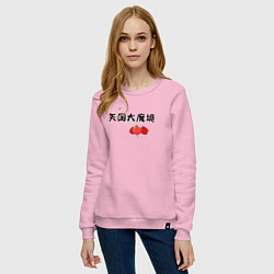 Свитшот хлопковый женский Рай - Великая небесная стена, цвет: светло-розовый — фото 2