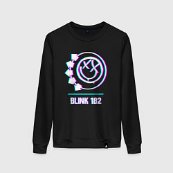 Женский свитшот Blink 182 glitch rock