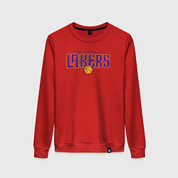 Свитшот хлопковый женский Team Lakers, цвет: красный