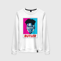 Свитшот хлопковый женский Butler, цвет: белый